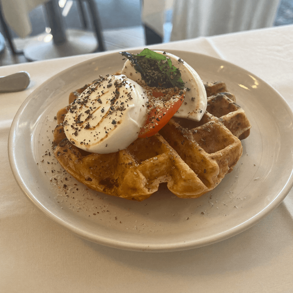Waffle caprese