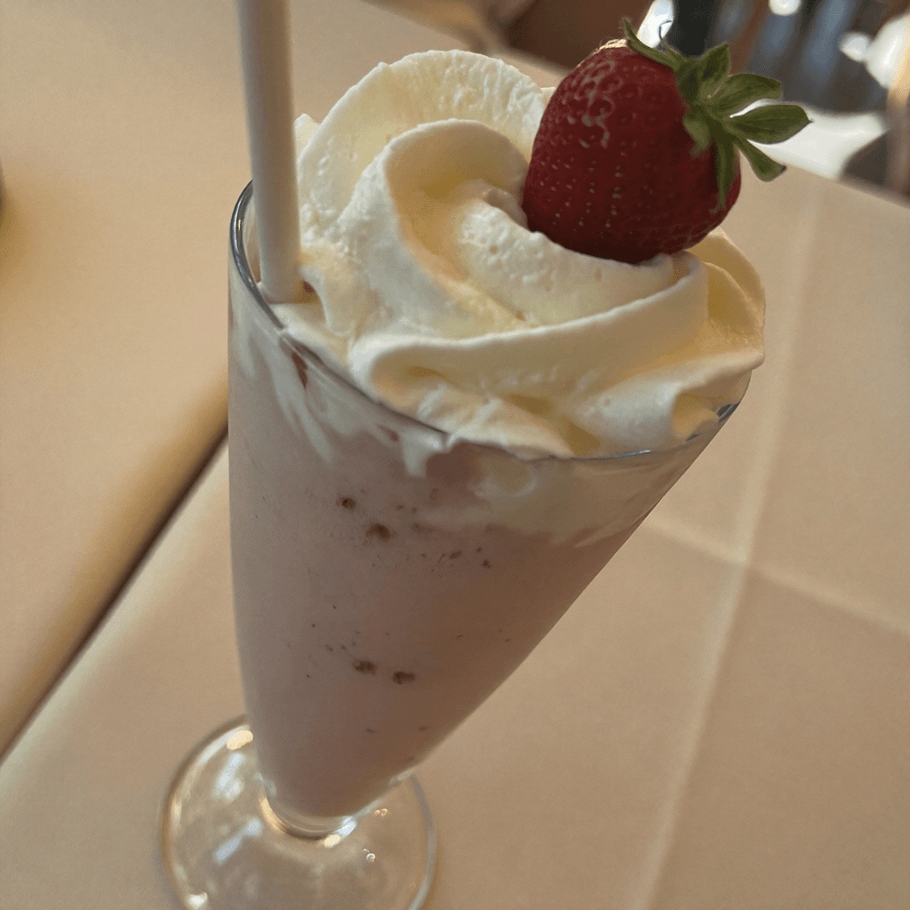 Malteada de frutilla