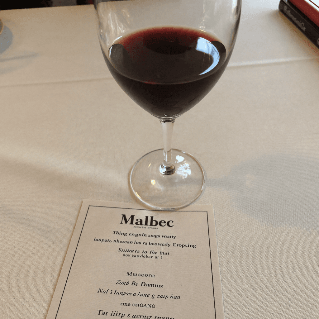 Copa de vino tinto Malbec