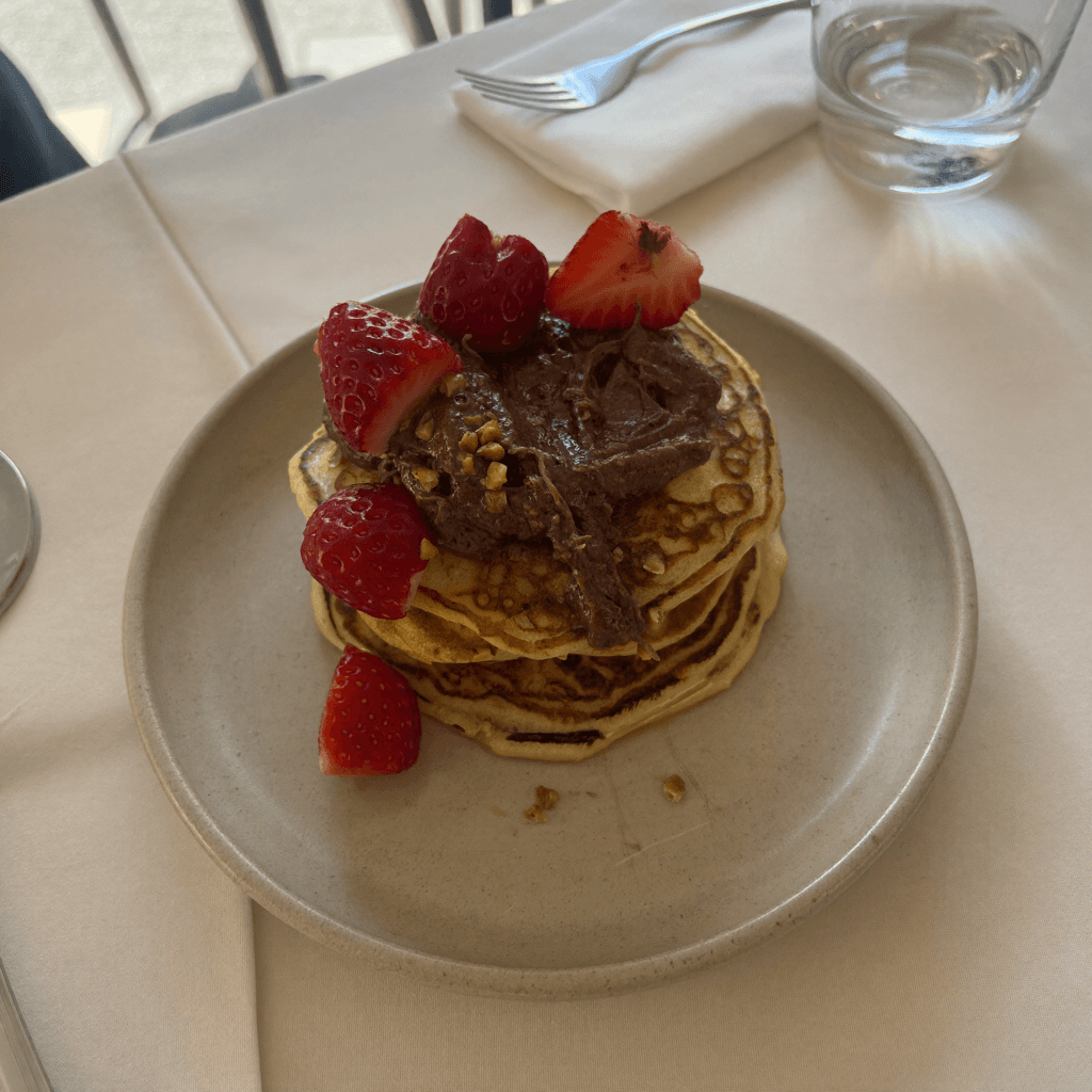 Panqueques Nutella y Frutilla