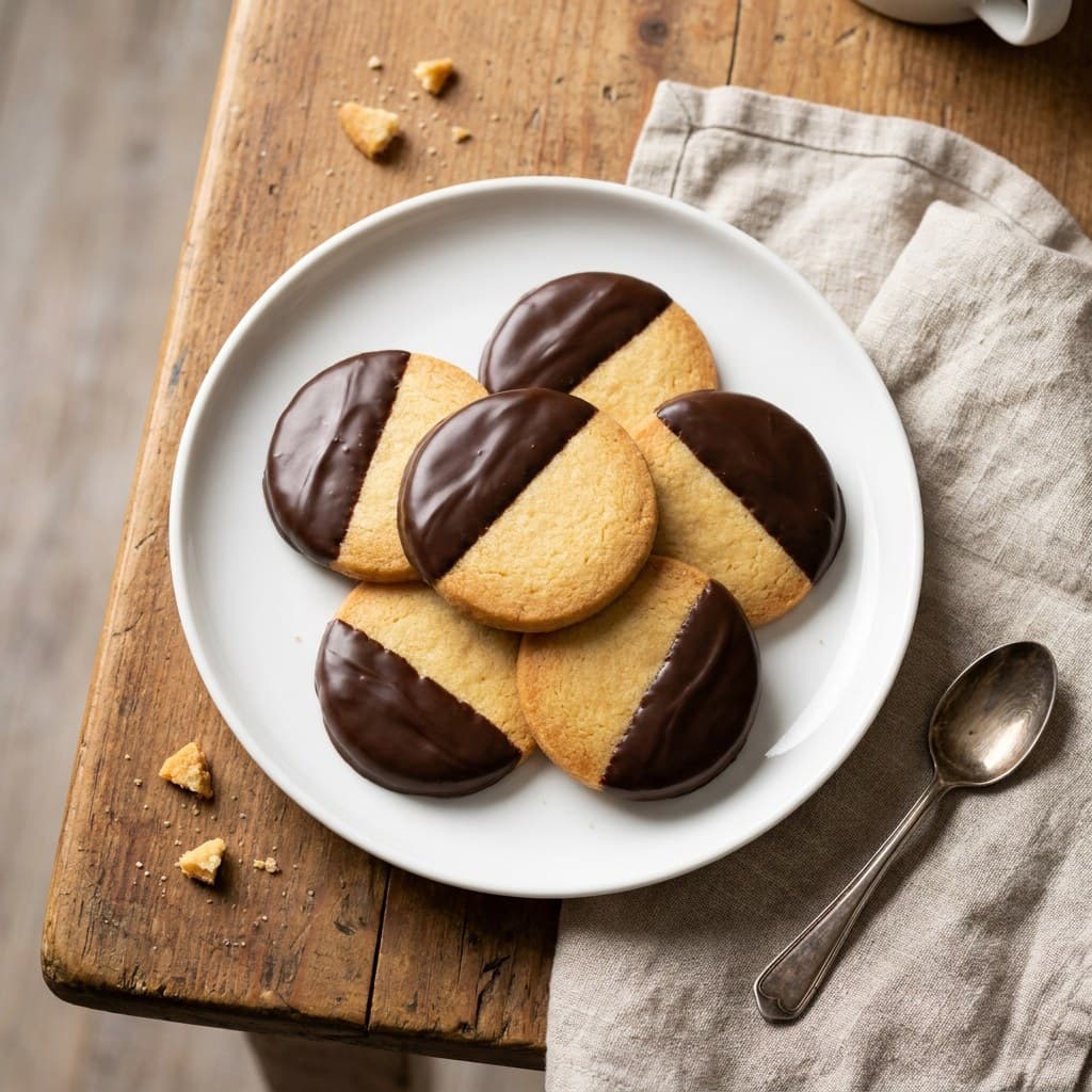 Galletitas bañadas con chocolate