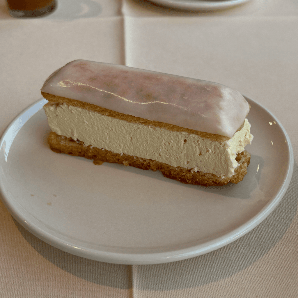 Éclair de vainilla