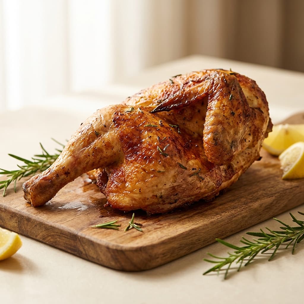 Medio pollo a la brasa