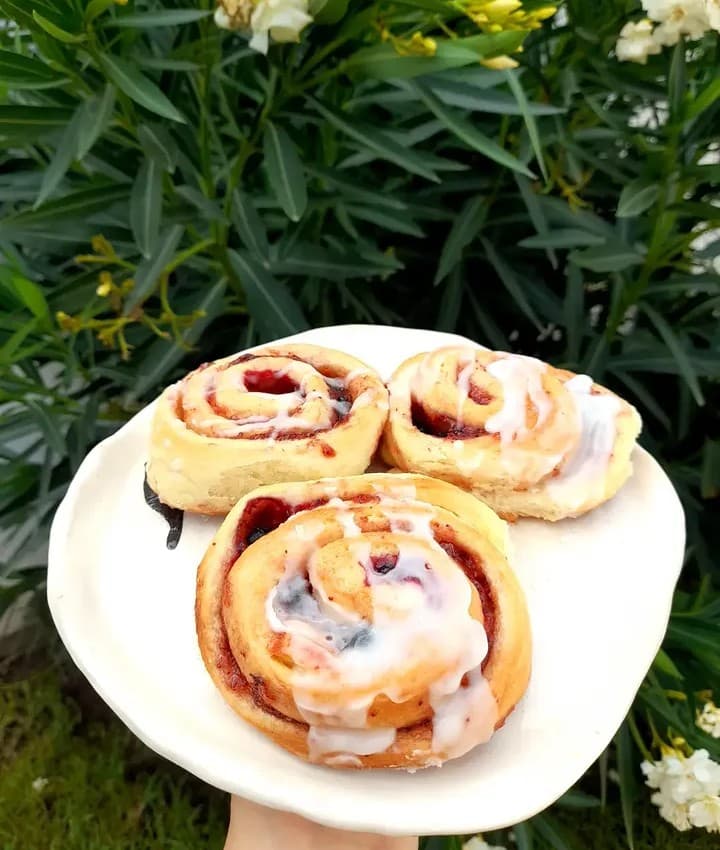 Rolls de frutos rojos