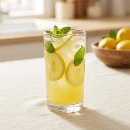 Limonada de menta y jengibre
