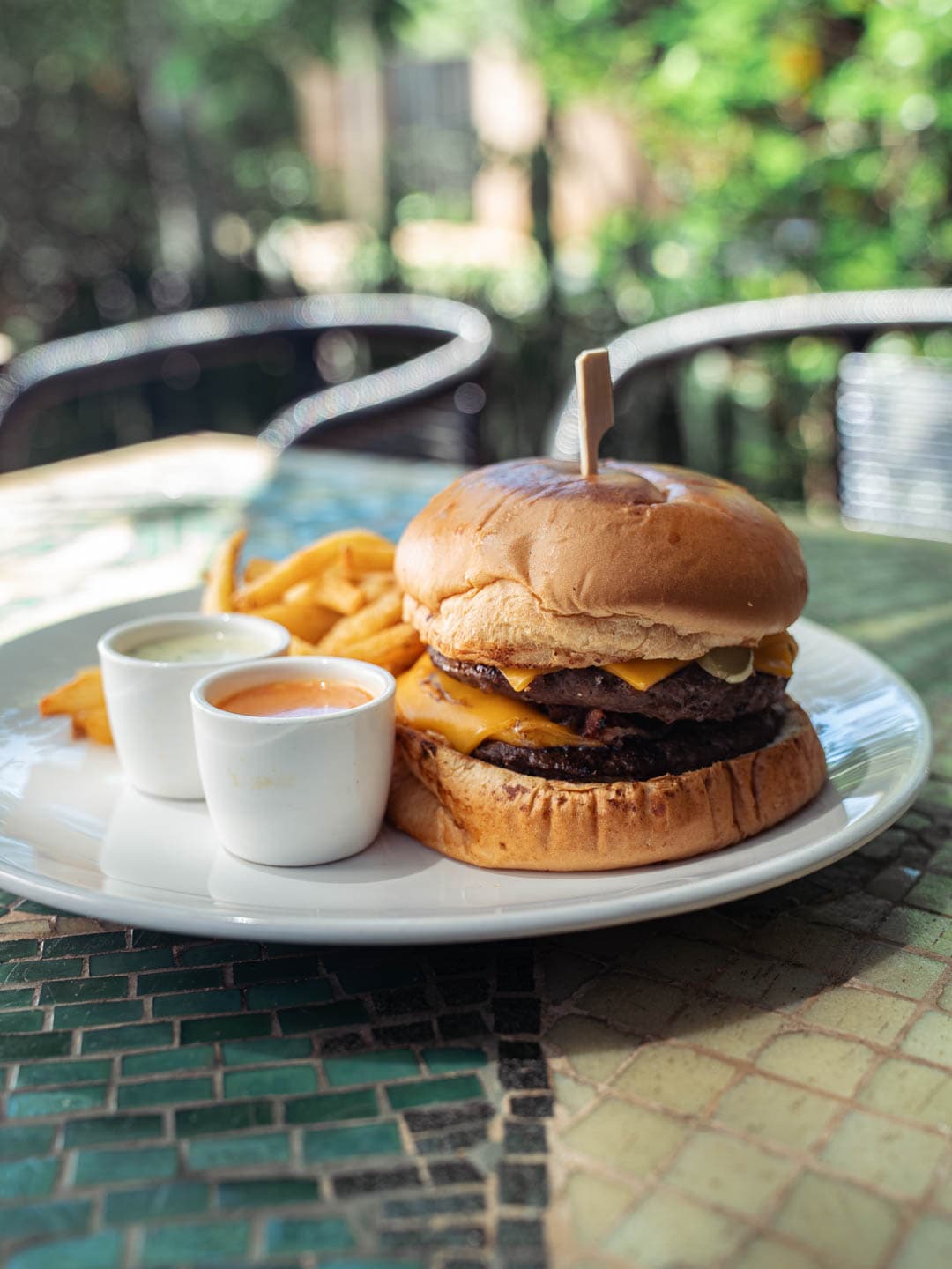 Doble bacon cheeseburger