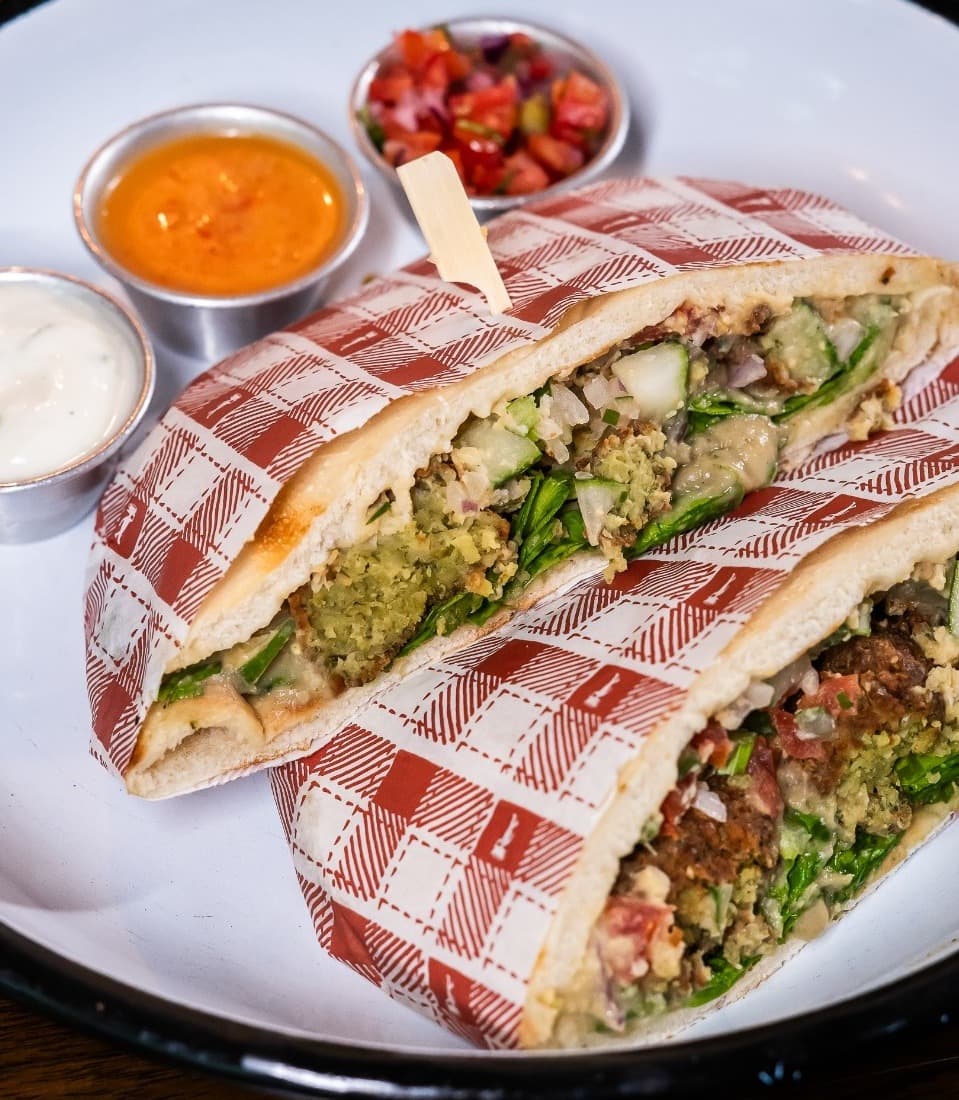Pita de falafel