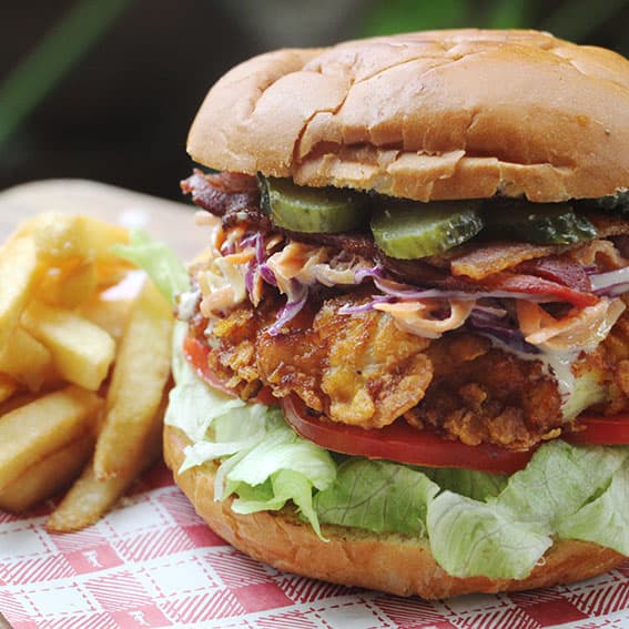 Hamburguesa pollo crispy