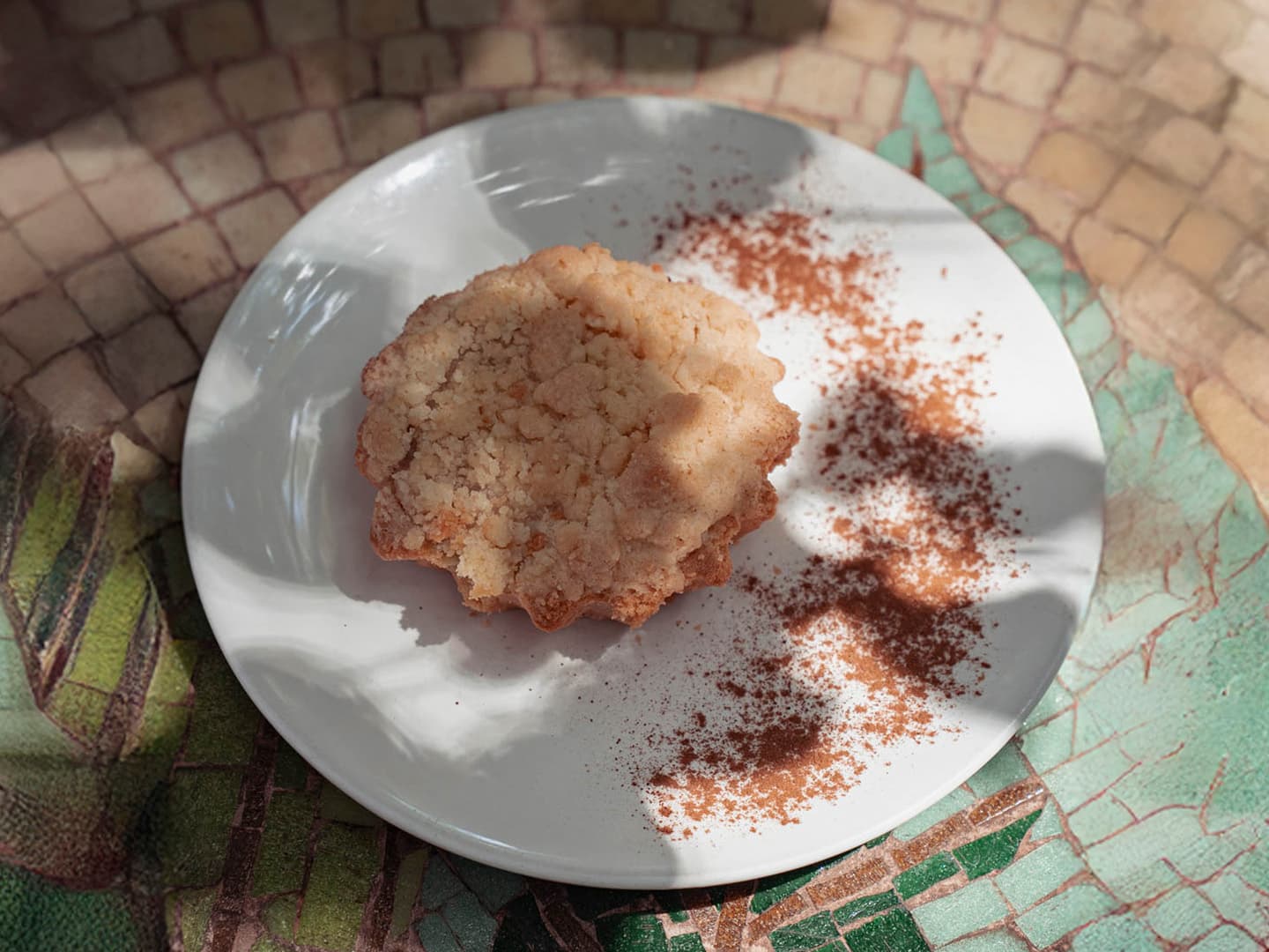 Tarta crumble de manzana